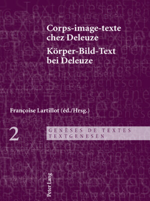 cover image of Corps-image-texte chez Deleuze- Körper-Bild-Text bei Deleuze